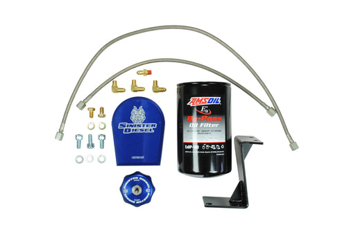 Bypass Oil Filter System Sinister Diesel for Dodge Cummins 2006-2007 5.9L
