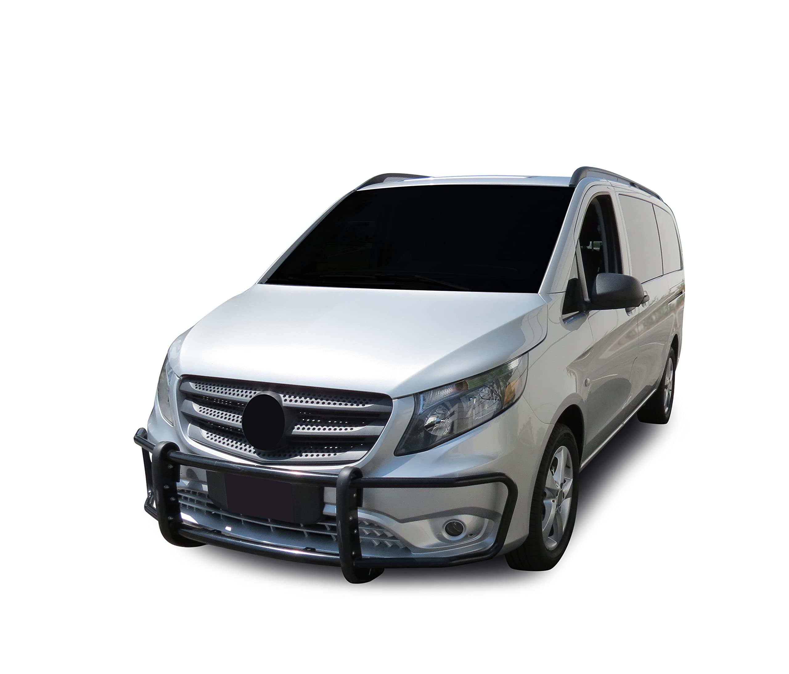 SPARTAN Black Horse Grille brush Bumper Guard Modular Black Compatible with 2016-2023 Mercedes-Benz Metris-17MBMEMA