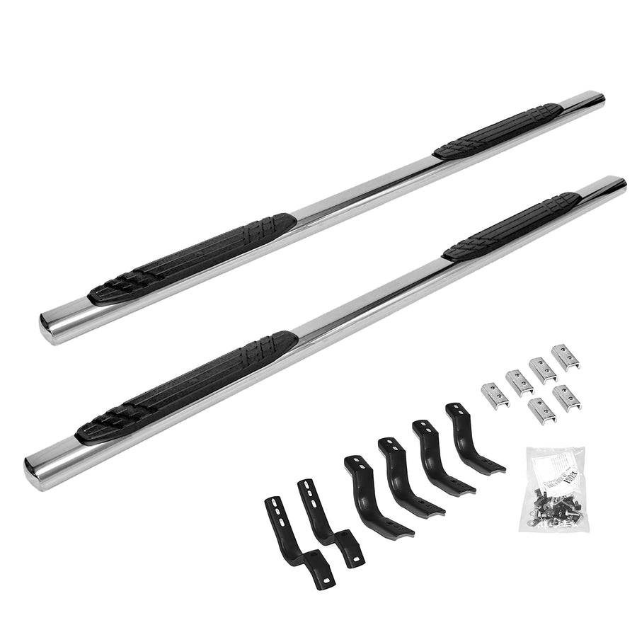 Go Rhino 4" Sidesteps & Brackets OE Xtreme | Stainless Steel, Polished | 684443580PS | Fits 2022-2024 Toyota Tundra Double Cab Pickup