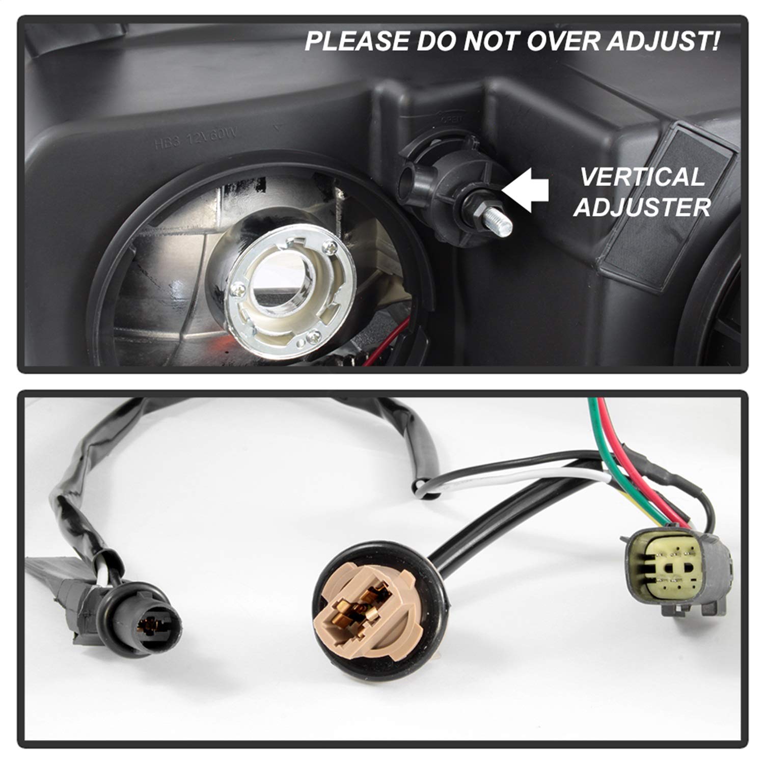 OEM style Xtune Headlights (HD-JH-CCOL15-OE-L) (POE)