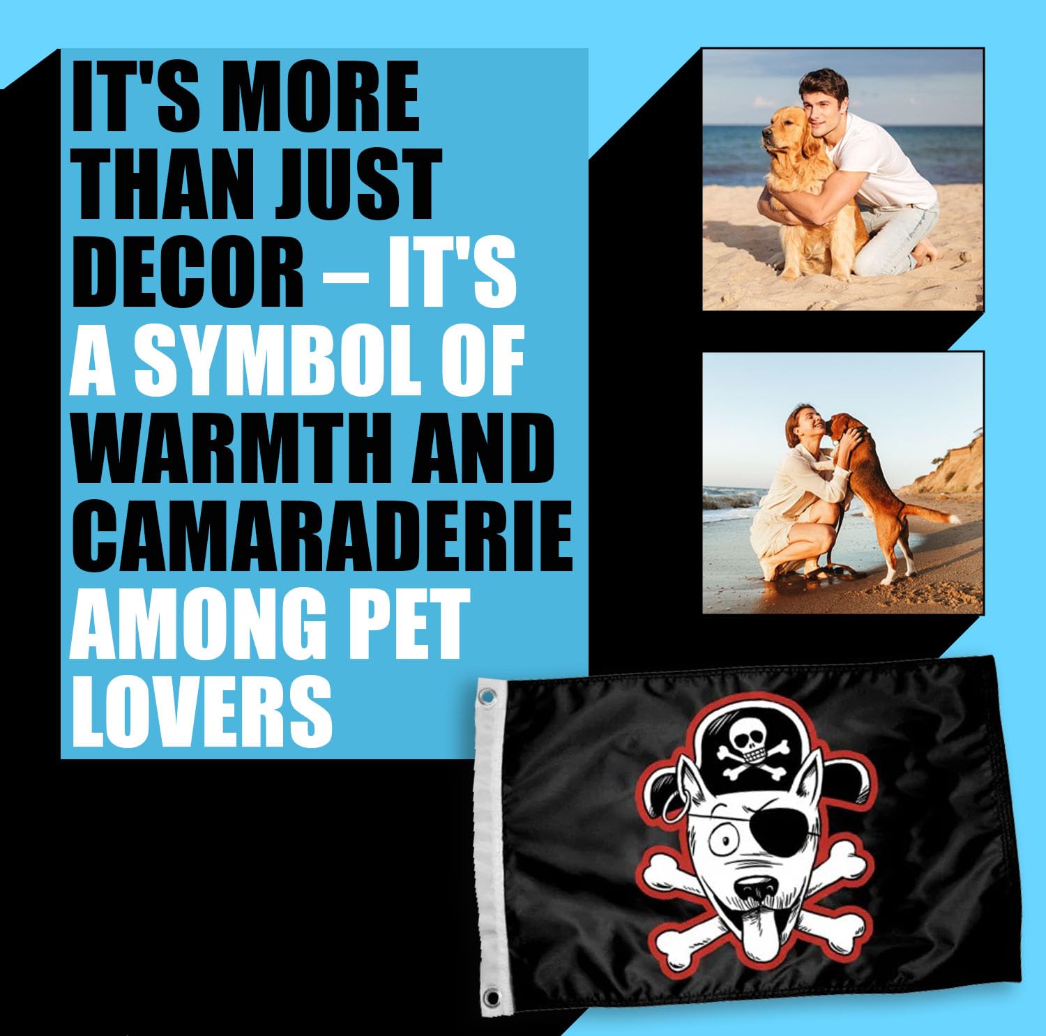 Pirate Flag Paws Aboard 4300