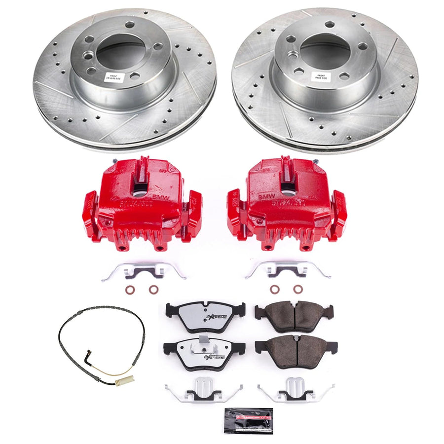 Power Stop Front KC4589-26 Z26 Street Warrior Brake Kit For BMW 325xi 2006, BMW 328xi 2007 [Model Specific]