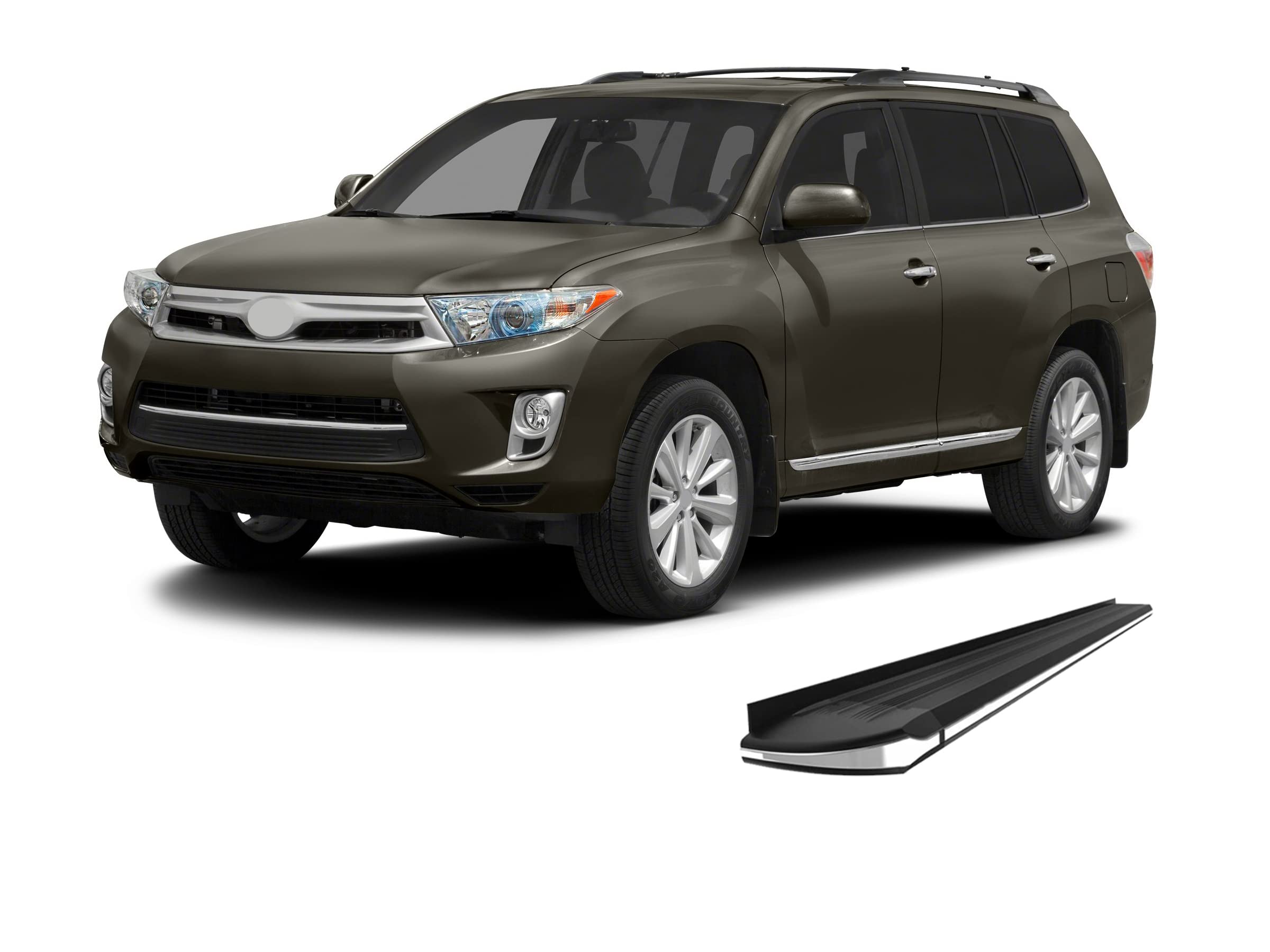 Exceed Black Horse Running Boards Compatible with 2008-2013 Toyota Highlander-EX-TYHG