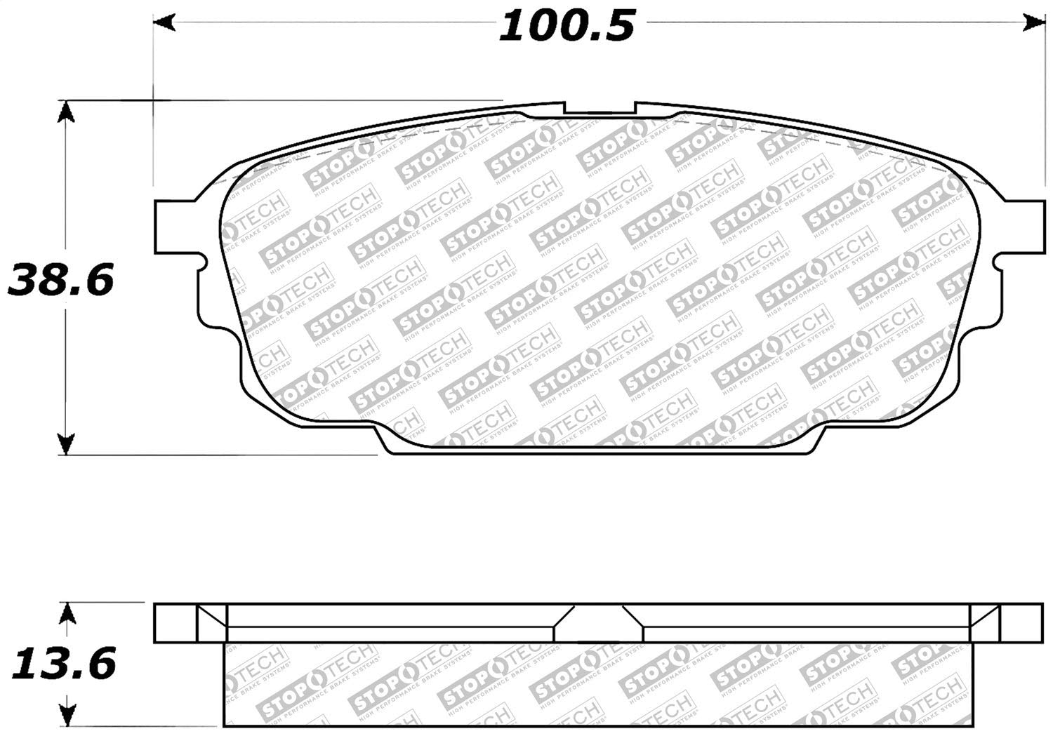 Brake Pads StopTech 305.08920 Street Select with Hardware