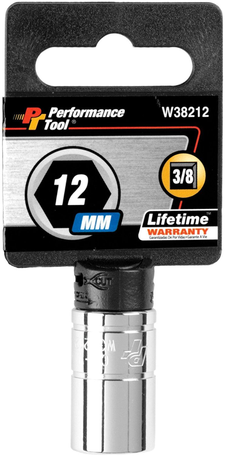 6-Point Socket Performance Tool W38212, 3/8-Inch Drive, 12mm