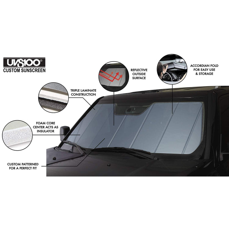 Covercraft Custom UVS100 Sunscreen | Fits 2020-2025 Toyota Highlander | Blue Metallic