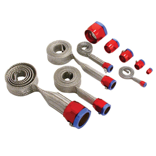 7490 Spectre Performance Red/Blue Stainless Steel Sleeving Kit