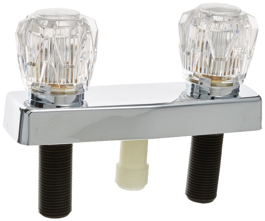 Valterra PF213344 Shower Valve (Shower Head Kit, 4', 2 Knob, Plastic/Brass, Chrome)