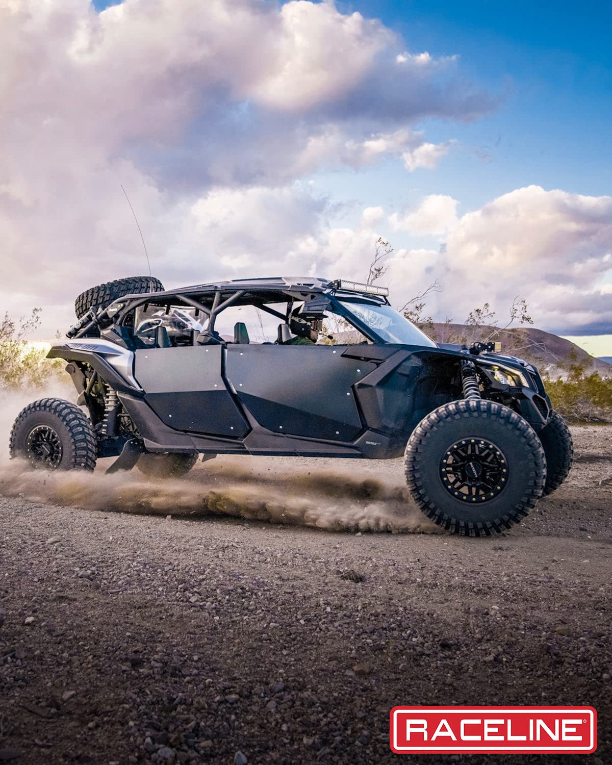 Raceline A91G Wheels RYNO UTV/ATV Gun Metal W/Black Ring 15x7" 4x137", 10 mm offset/(4.39"B/S)