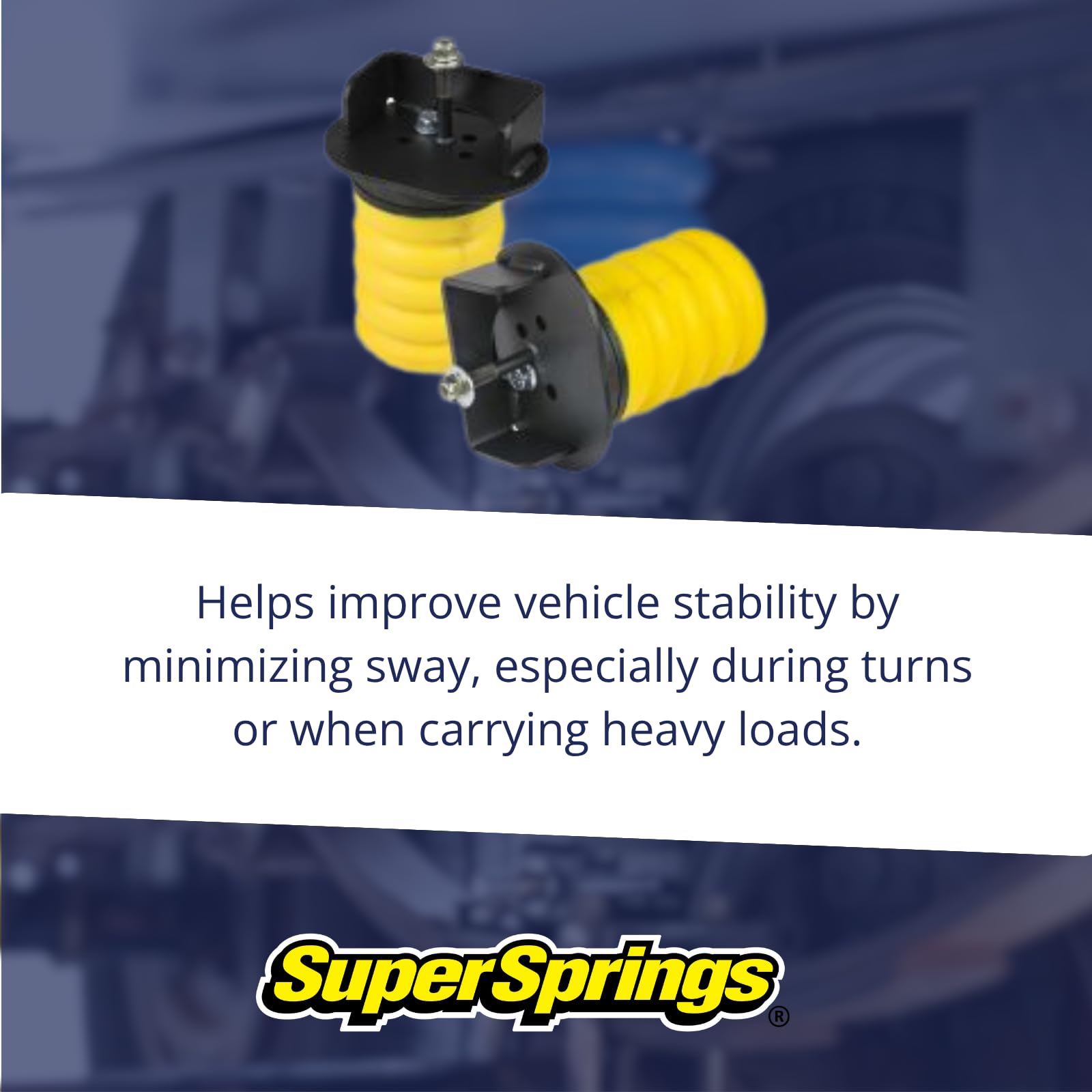 SumoSprings Rear for Ford F-250|F-350, SuperSprings SSR-114-54, Yellow, 2800 lbs.