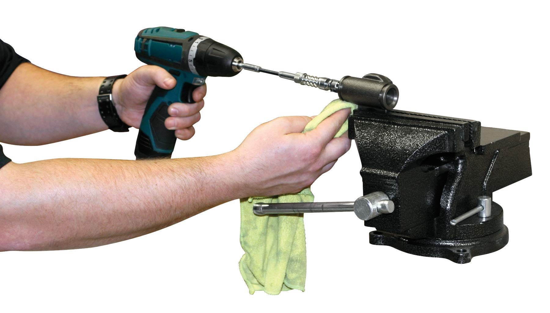 Flexible Shaft Performance Tool W80631 Cylinder Hone with Adjustable Tension, Self-Centering, and 27/32-Inch to 2-Inch Sizes