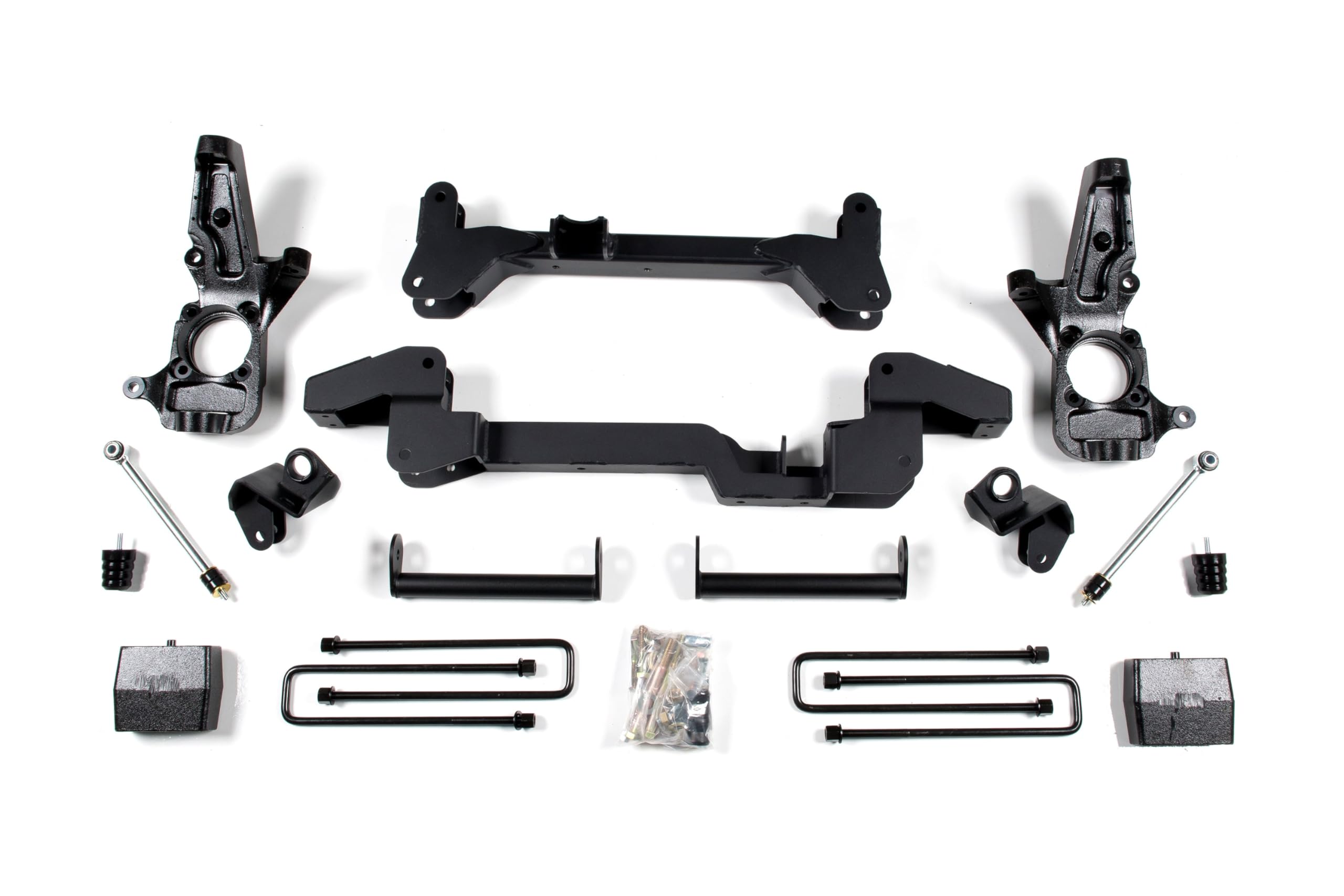 6 inch Zone Offroad Full Suspension Torsion Bar Drop Lift Kit | FOX 2.0 Adv Series | Compatible with Chevrolet Silverado 1500/2500/2500 HD RWD (2001-2010) GMC Sierra 2500 HD RWD (2011-2020)