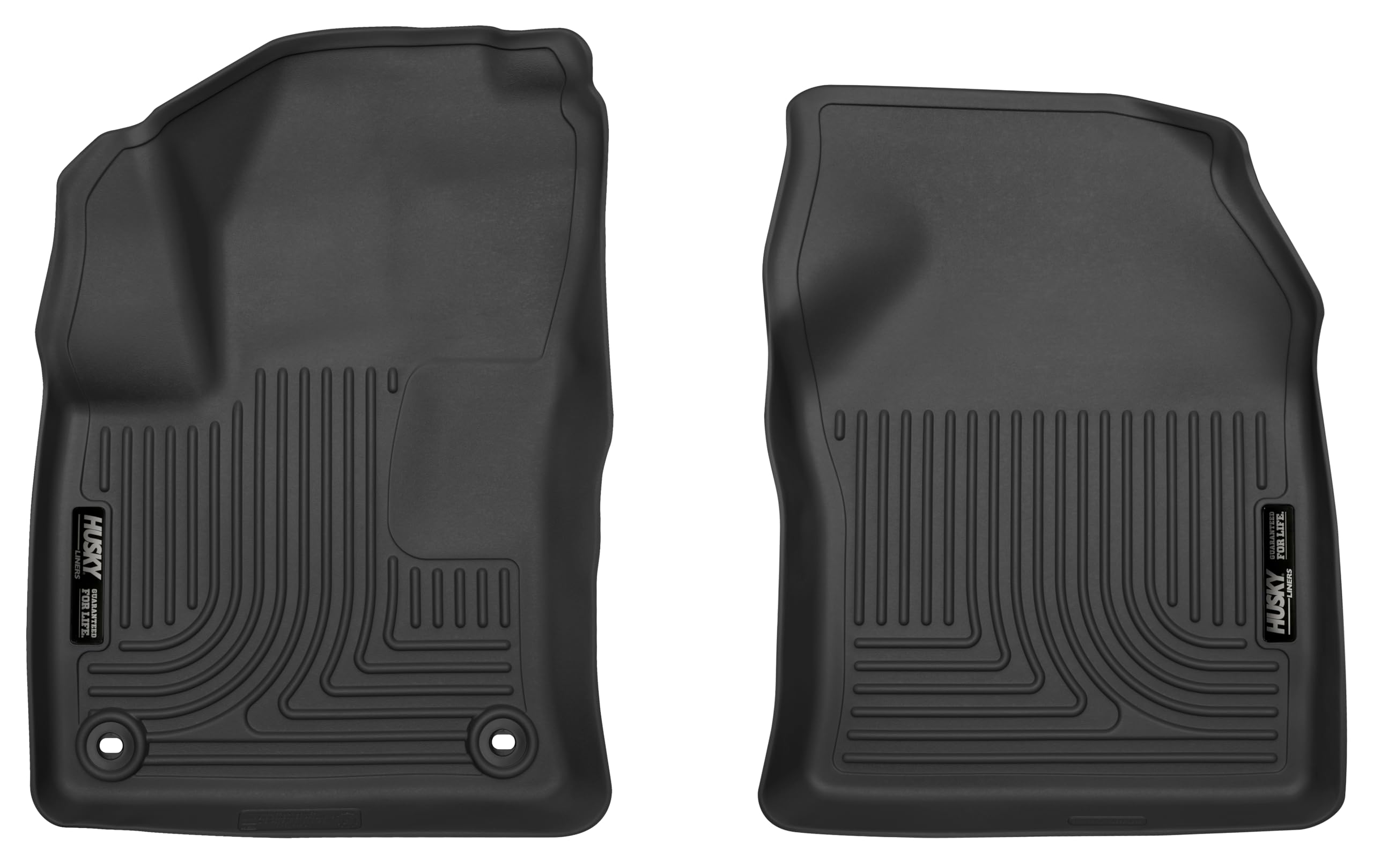 Husky Liners Floor Mats X-act Contour | Fits 2016 - 2022 Toyota Prius, 2017 - 2021 Toyota Prius Prime | Front Row, 2-pc Black - 52211