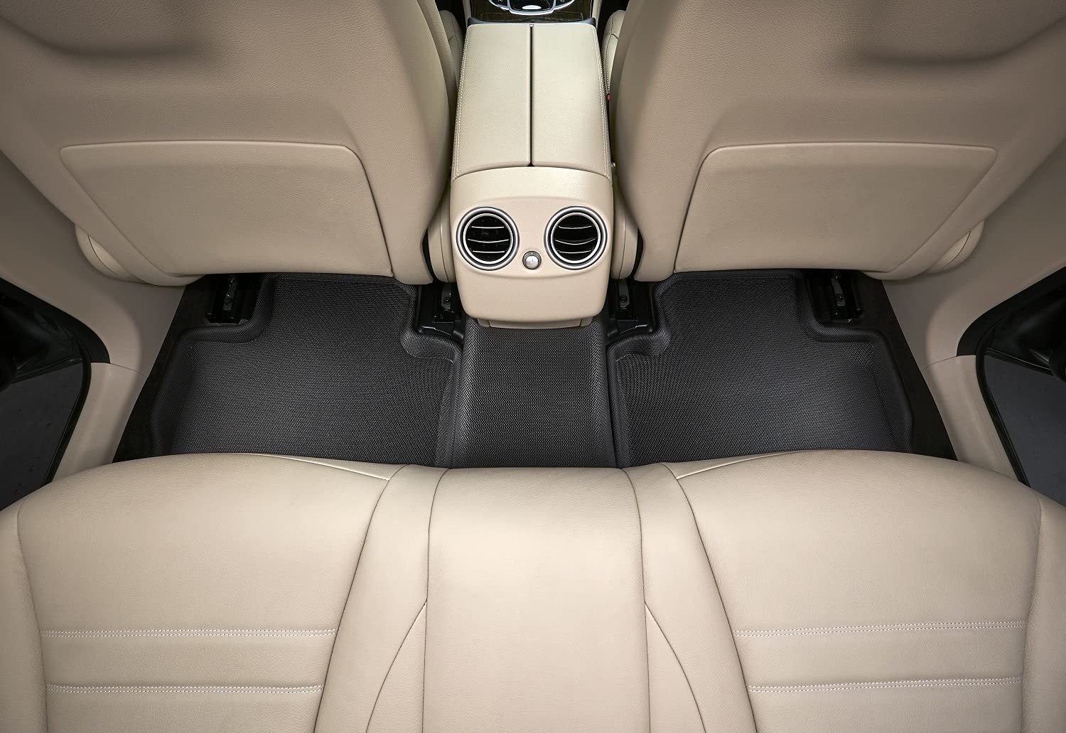 Kagu 3D MAXpider Custom Fit Floor Mat (Black) Compatible with Mazda CX-9 2020-2023 - Second Row