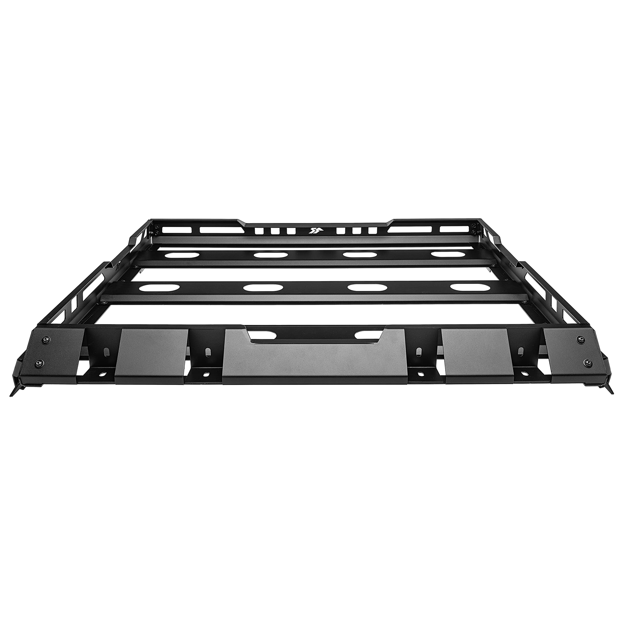 Rugged Ridge Roof Rack for Jeep Wrangler/Gladiator w/ Basket | Low-Profile Design | 11703.05 | Fits 2018-2025 Jeep Wrangler JL 2-Door; 2020-2025 Jeep Gladiator JT w/ Hard Top