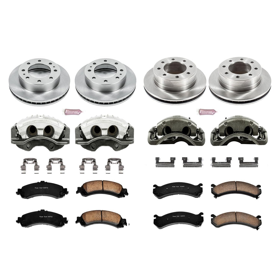 Power Stop KCOE4454 1-Click OE Replacement Brake Kit with Calipers For Chevrolet Silverado 1500 HD 2005, GMC Sierra 1500 HD 2005 [Model Specific] Autospecialty