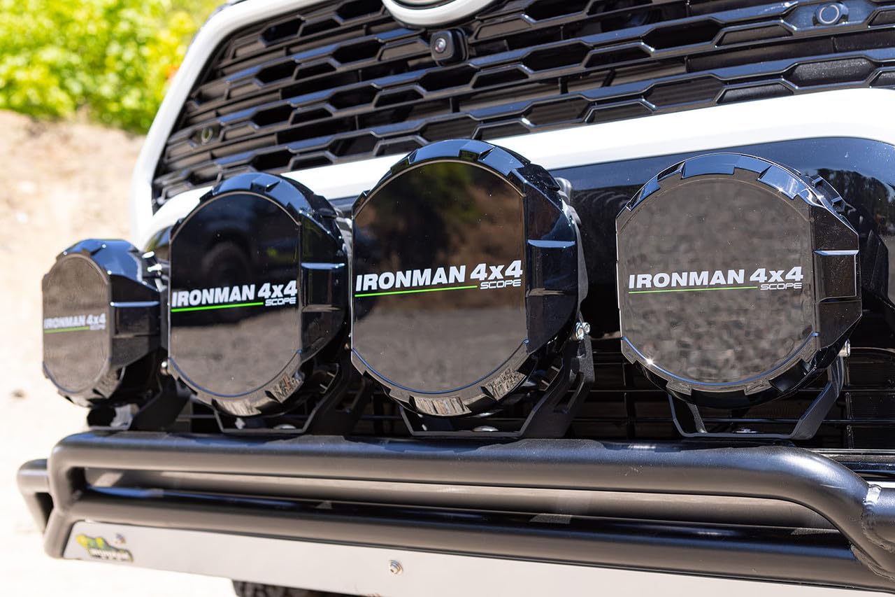 IM4x4 Ironman 4x4 7" Scope LED Driving Light Covers (Black)