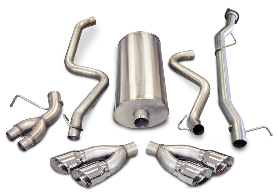 Pro Series CORSA 14899 Split Side Exit Catback Exhaust System with Twin Side Swept 4" Tips