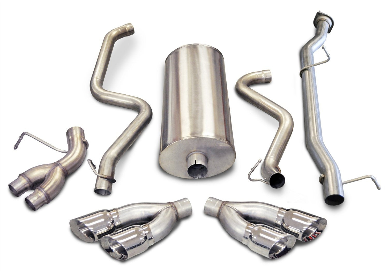 Pro Series CORSA 14899 Split Side Exit Catback Exhaust System with Twin Side Swept 4" Tips