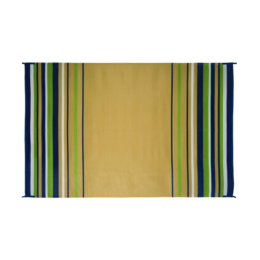 Mat Faulkner 68790 Striped 9x12 Navy/wht/lime/bge