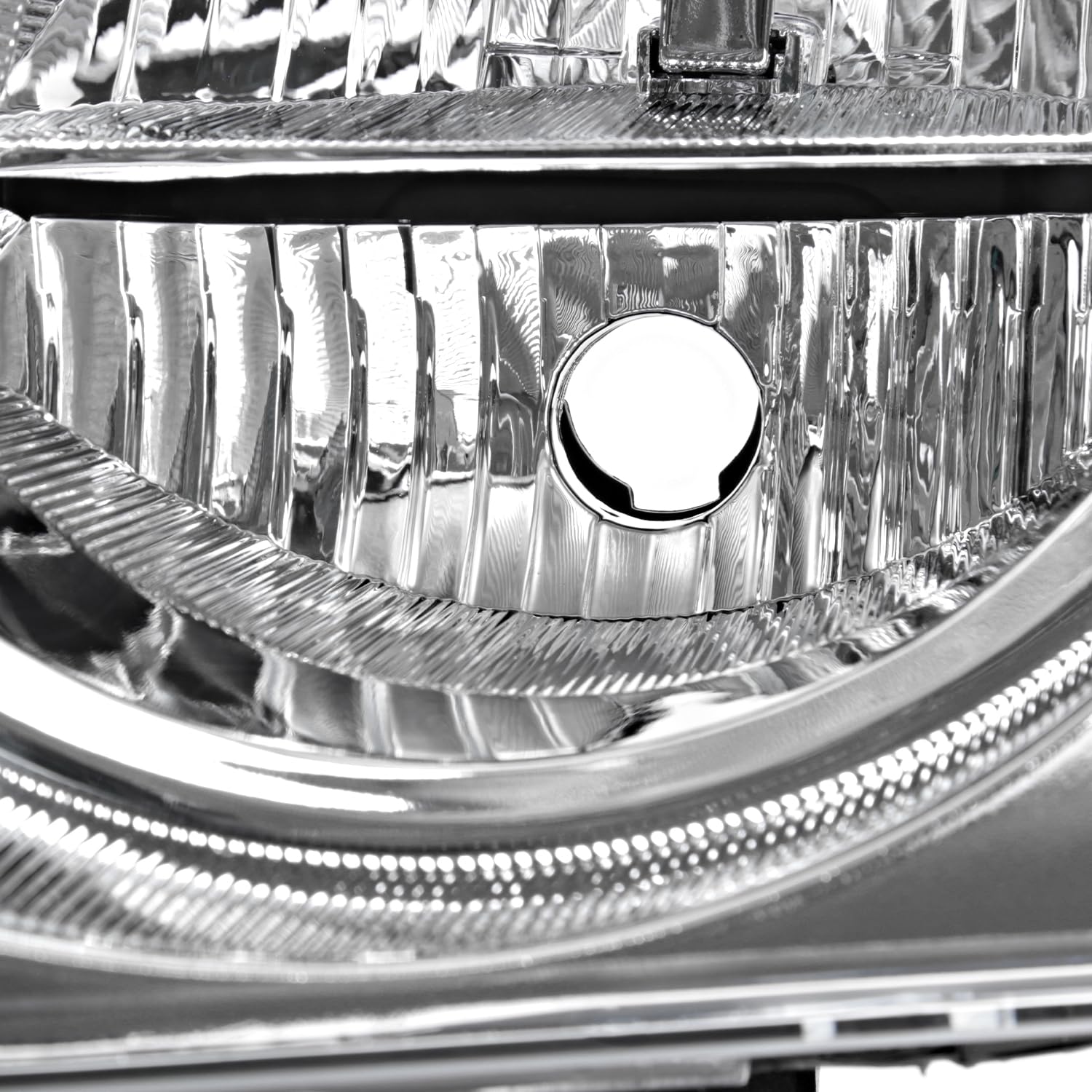 Chrome Headlights SPEC-D TUNING Compatible with 2005-2007 Jeep Grand Cherokee, Left + Right Head Lights Assembly