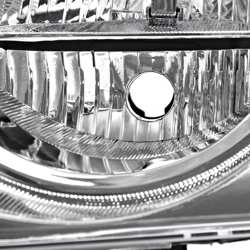 Chrome Headlights SPEC-D TUNING Compatible with 2005-2007 Jeep Grand Cherokee, Left + Right Head Lights Assembly