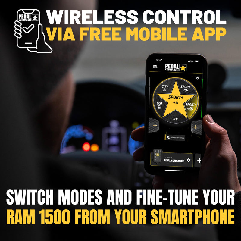 Throttle Response Controller PEDAL COMMANDER for Ram 1500 New Body 2019-2025