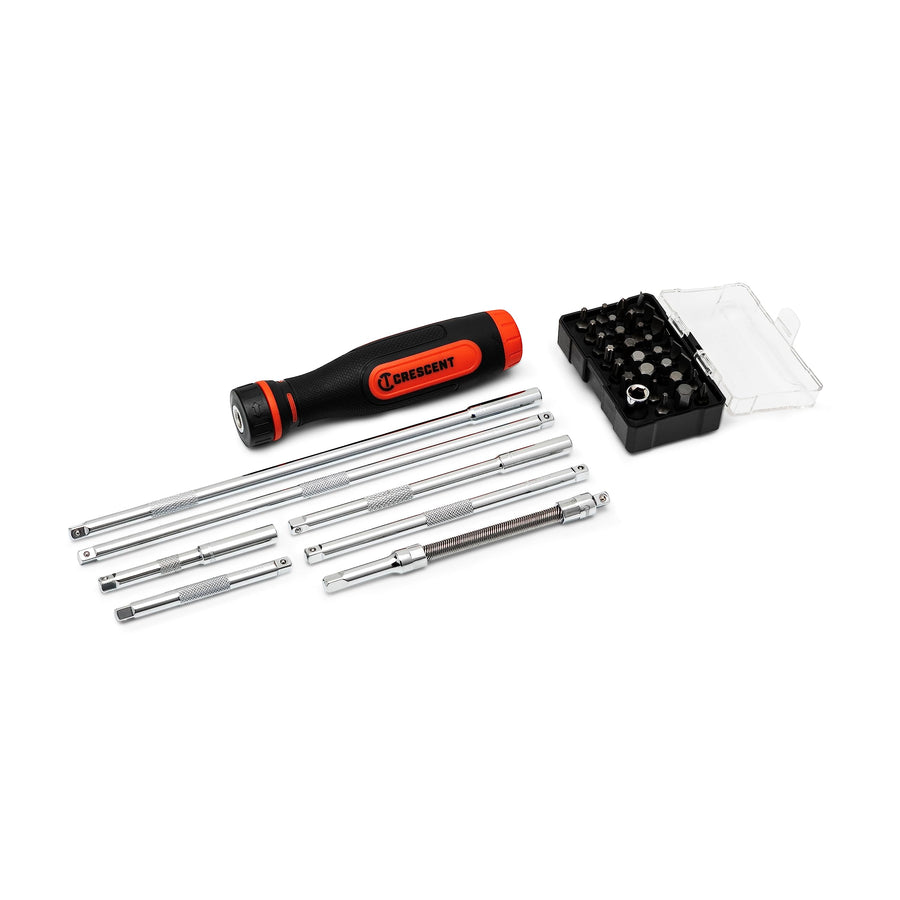 39 Piece Crescent Ratcheting Bit Driver Set - CRBSDS39PC