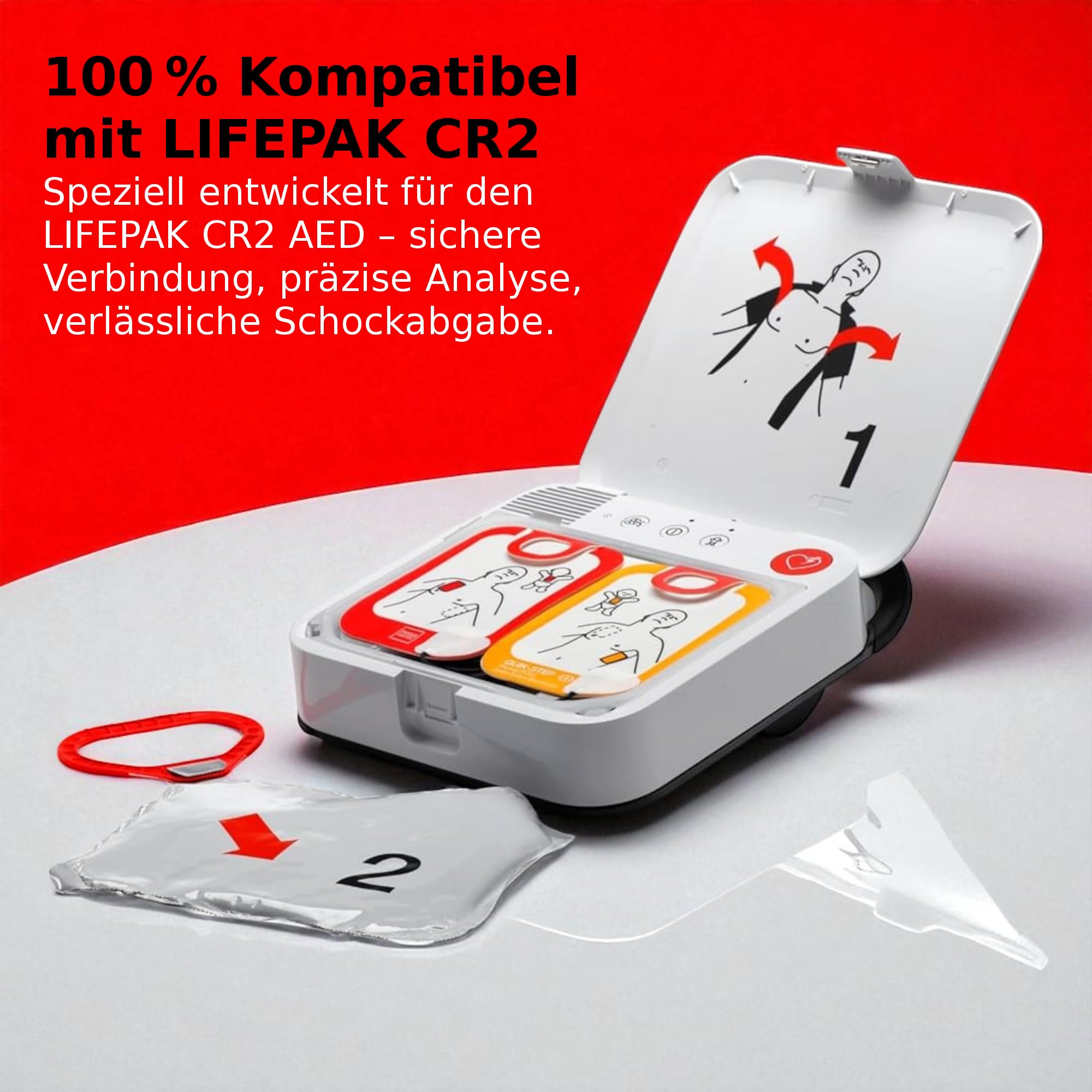 CR2 LIFEPAK QUICK-STEP Electrodes Pack