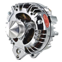 Alternator Powermaster 17569 (Chrysler Chrome 100A 6 grv Pulley & Cone Squareback Double Field Ext Regulated), 1 Pack