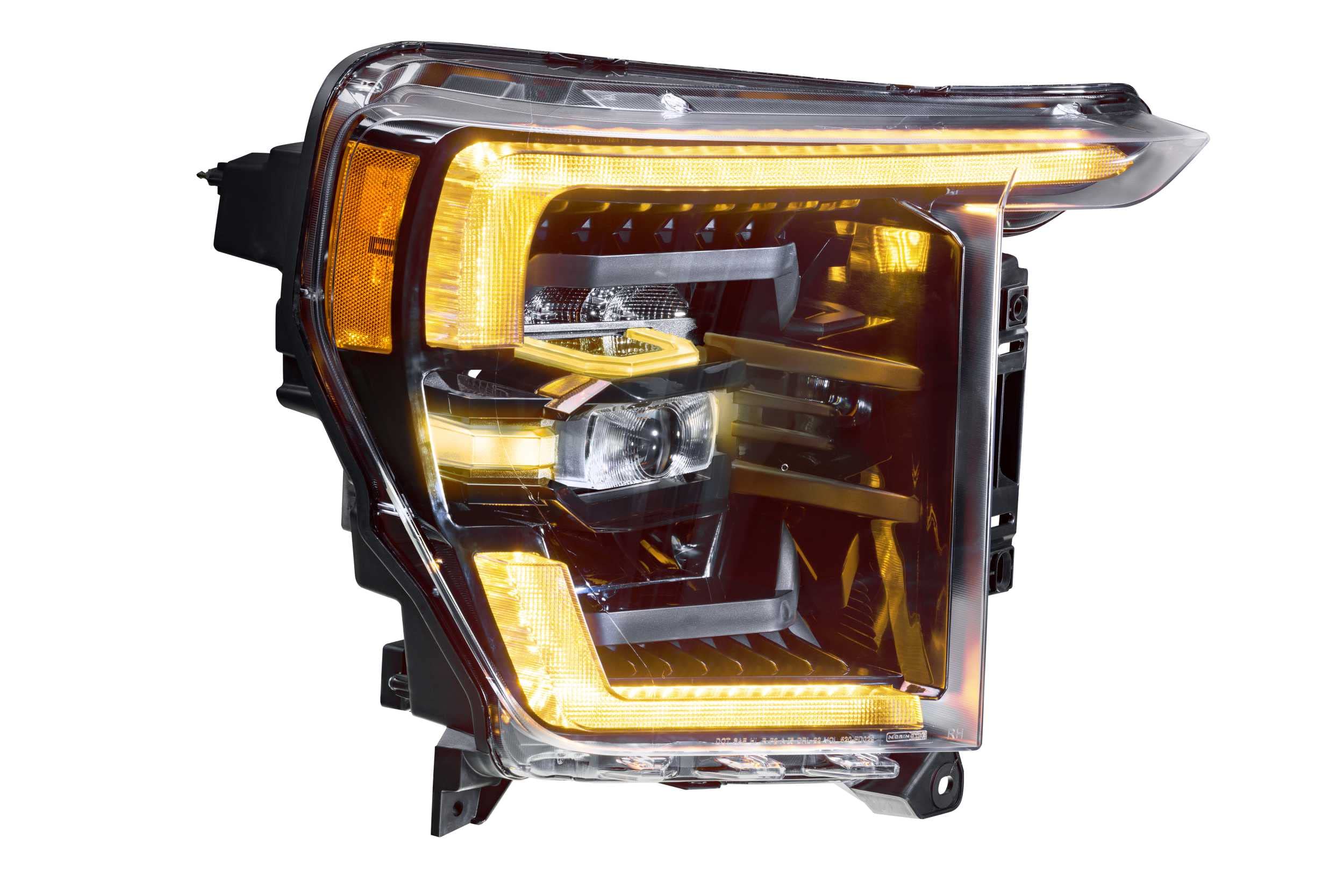 Ford F-150 2021+ Morimoto XB LED Headlights, Plug and Play Amber DRL Headlight Assemblies (LF498-A)