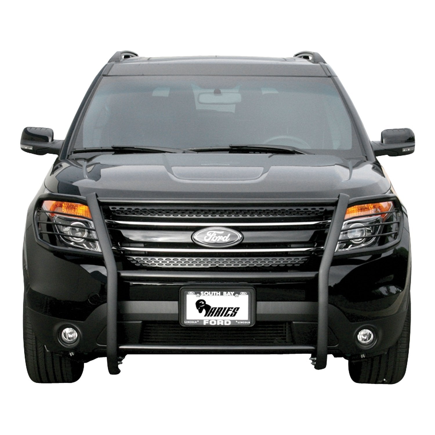 Black Steel ARIES 3065 1-1/2-Inch Grille Guard, No-Drill, Select Ford Explorer