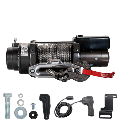 16.5ti-S WARN Heavyweight Winch – 16,500 lb Pulling Capacity, Synthetic Rope, Advanced Sealed Motor, Waterproof Design, All-Metal Gear Train for Off-Road Recovery & Industrial Use