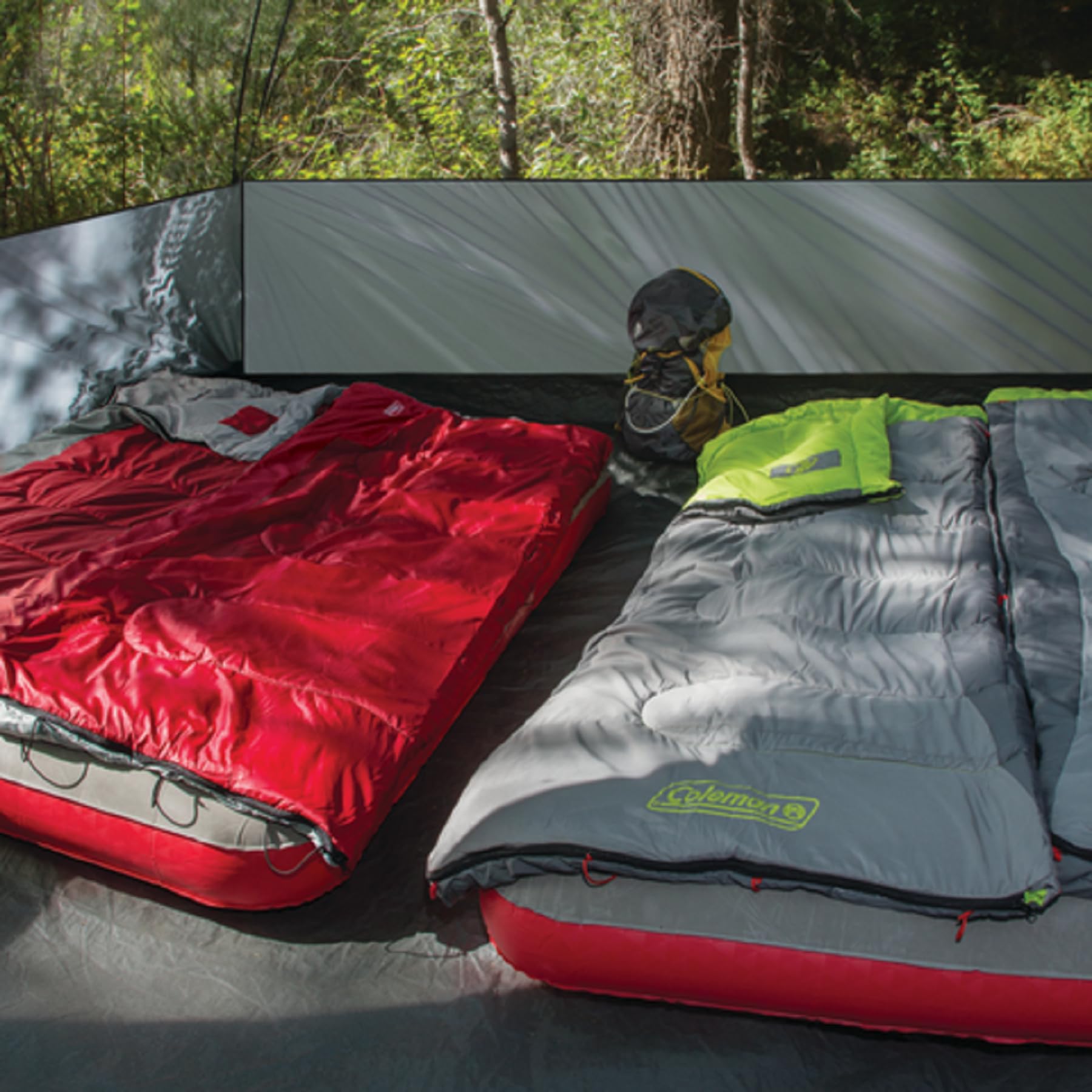 Coleman 30⁰F Palmetto Adult Sleeping Bag, Cool-Weather Sleeping Bag with Snag-Free Zipper & Soft Liner, Machine Washable