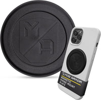 Mob Armor Flex Plate Magnet - Magnetic Phone Mount for iPhone, Android, Wireless Charging Compatible- 2mm Thick Rubber Magnetic Plate -