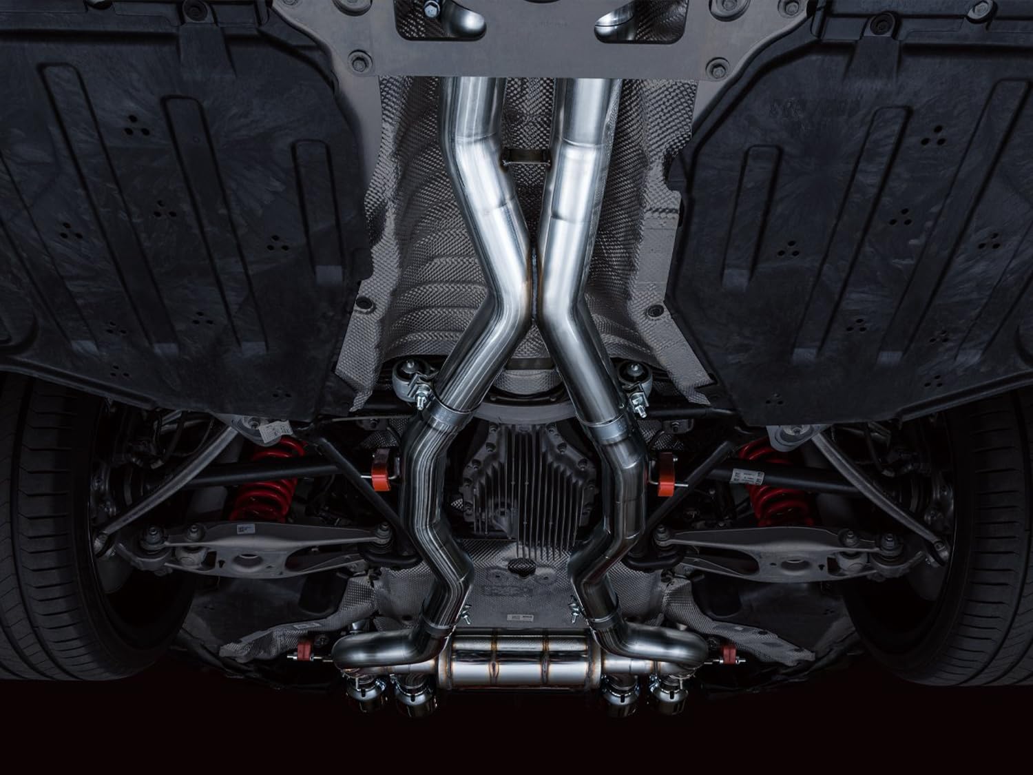 AWE Catback Exhaust SwitchPath for BMW G8X M3/M4 - Chrome Silver Tips - 3025-43480