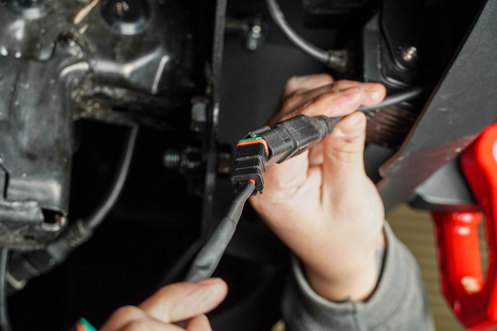 4-Way DV8 Offroad 1-DTP to 4-DTP Plug Harness | (4) 3ft DT Connectors | Runs DV8 Light Configurations | Weathertight DT Connectors/Wire Connections | 16 AWG Wiring | Pairs w/ DV8's 60 AMP Wire Harness