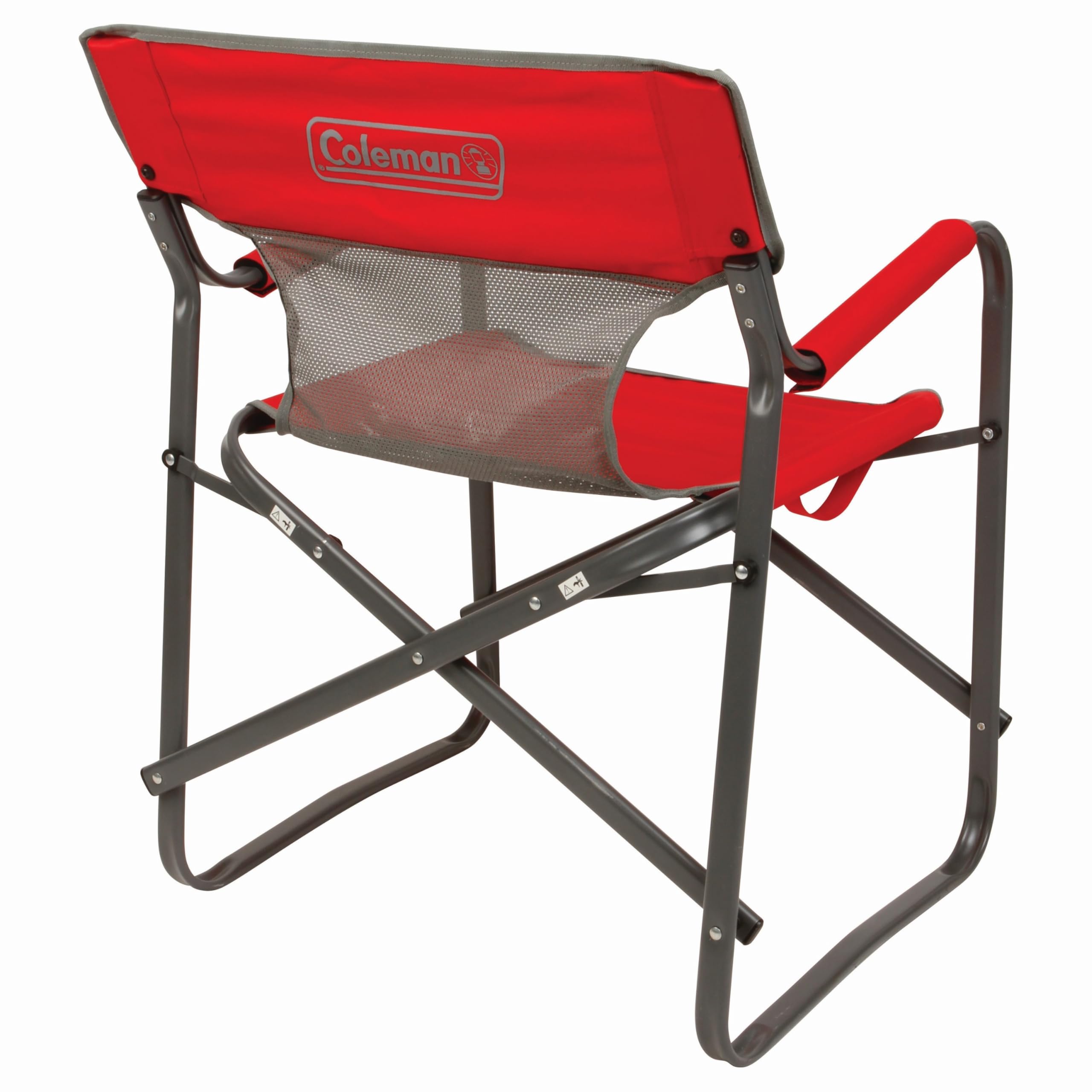 Coleman Outpost Folding Breeze Camping Chair with Cooling Mesh Back, Portable Outdoor Chair Supports up to 300lbs