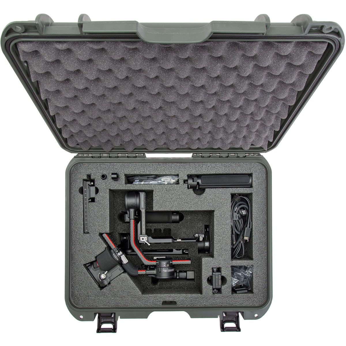 Nanuk 930 Media Series Lightweight NK-7 Resin Waterproof Hard Case with Foam Insert for Ronin-S2, Olive
