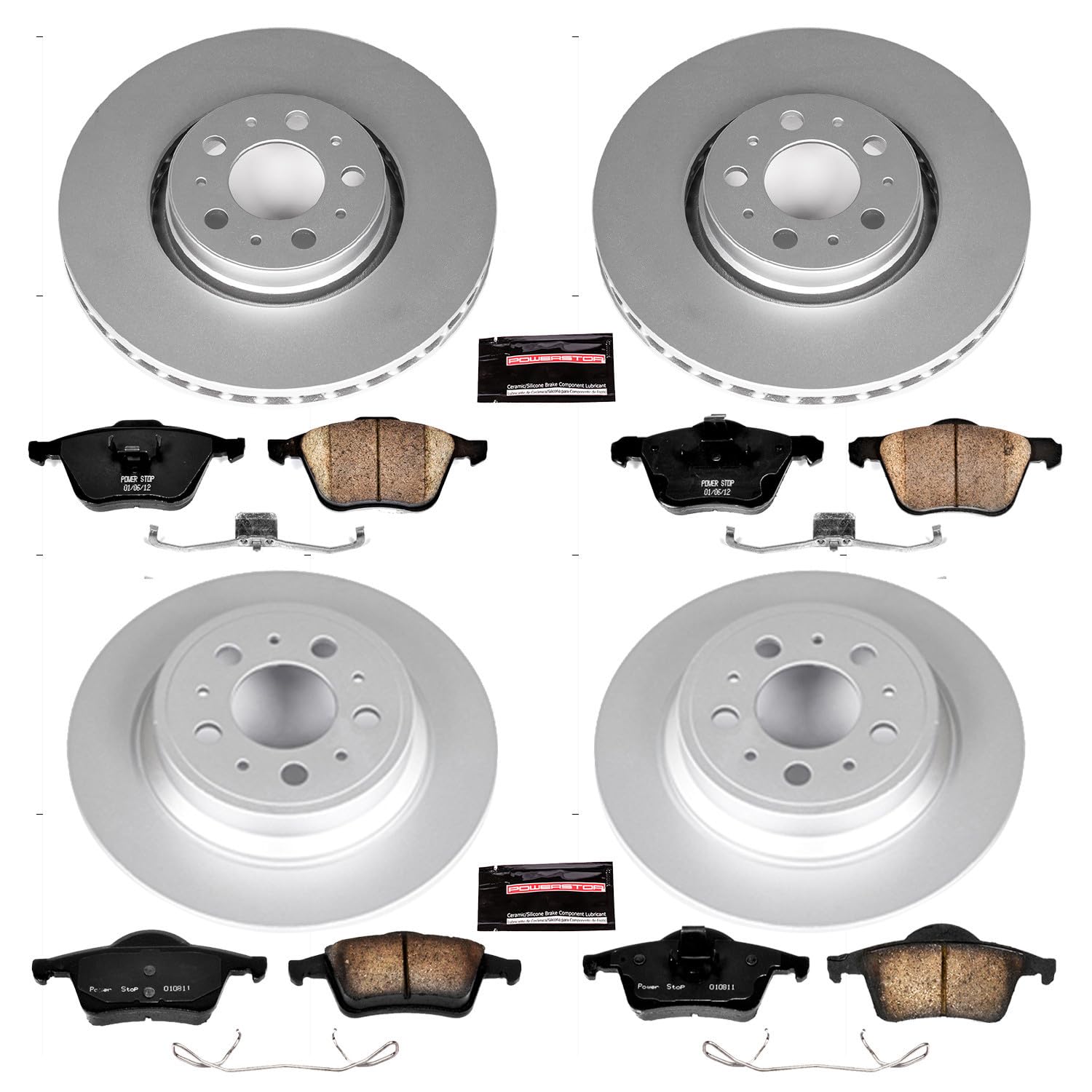 Power Stop Z23 Evolution Geomet® Coated Brake Kit Front and Rear