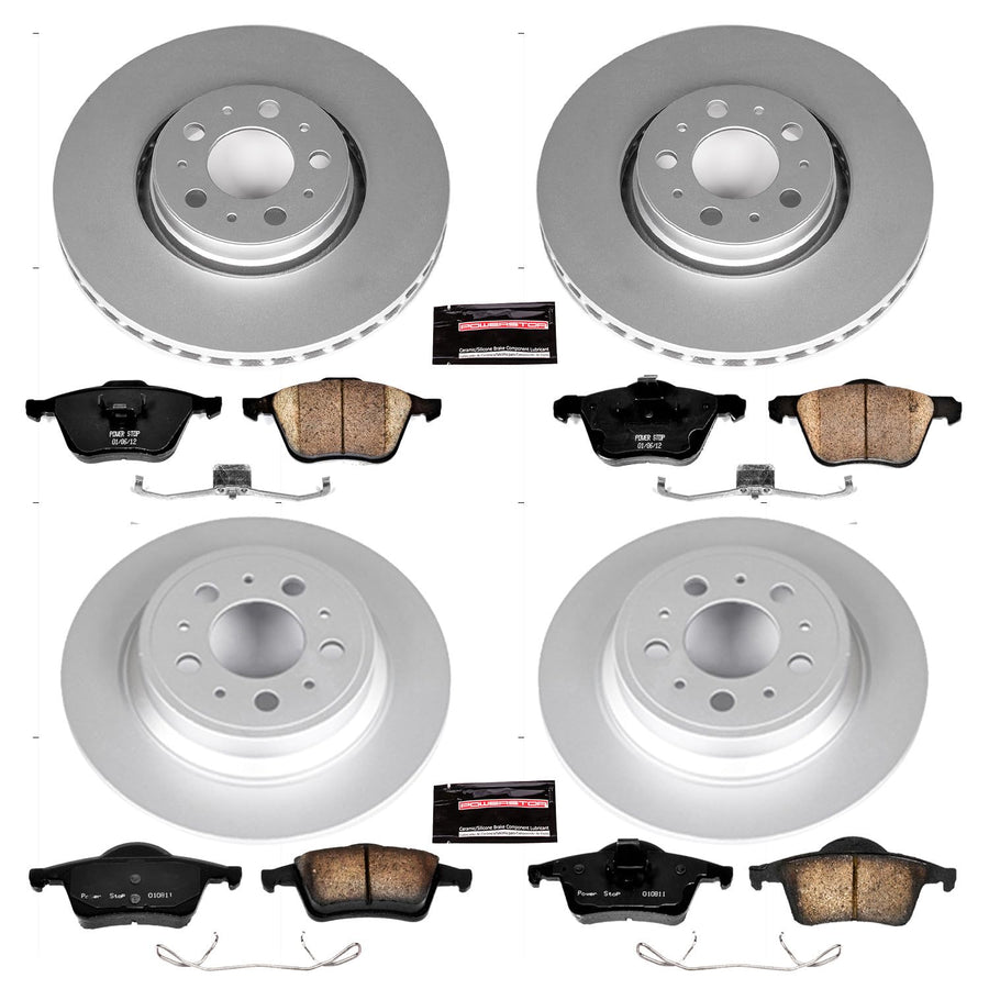Power Stop Z23 Evolution Geomet® Coated Brake Kit Front and Rear