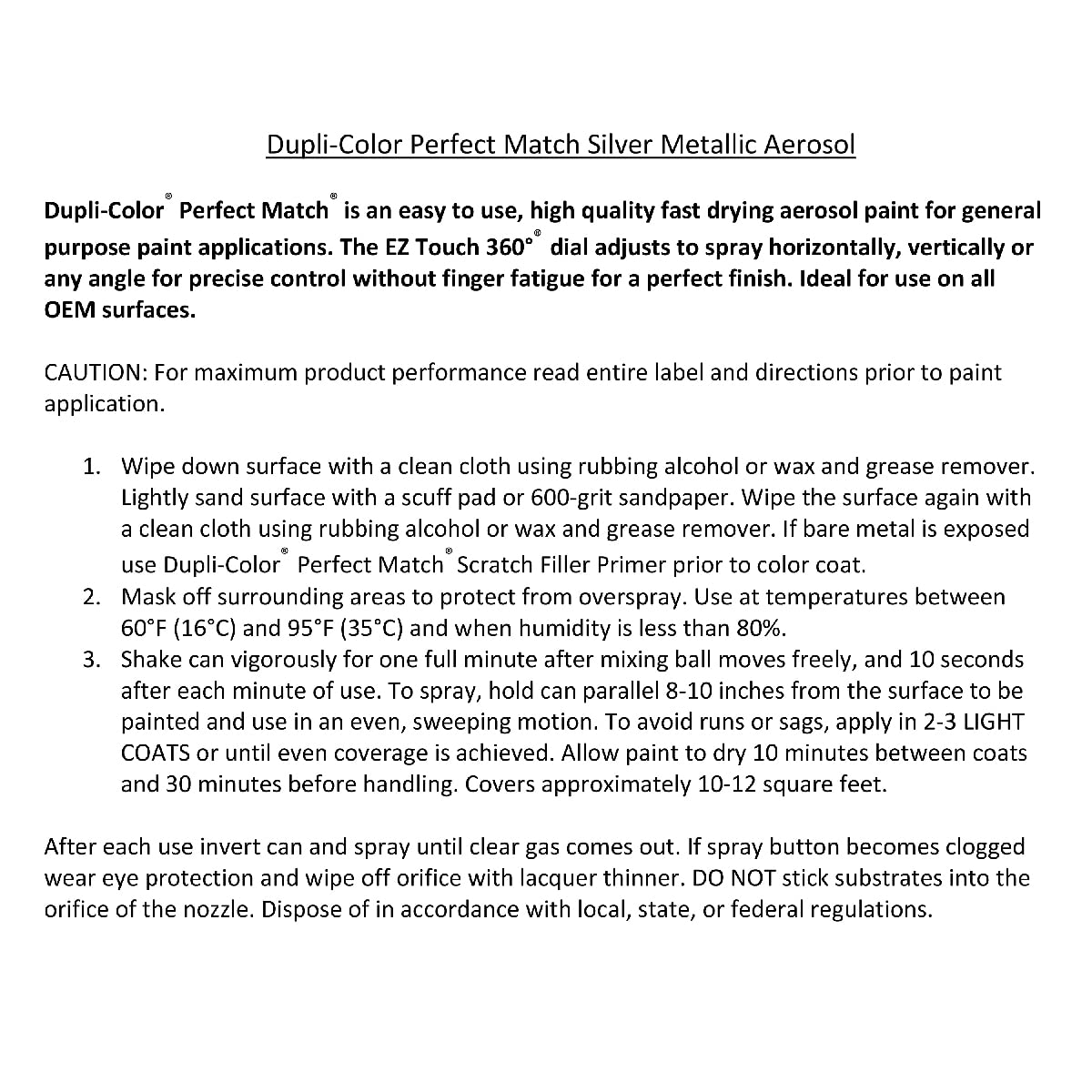 Toyota Lunar Mist Metallic Dupli-Color EBTY16027 Perfect Match Automotive Spray Paint – 8 oz. Aerosol Can