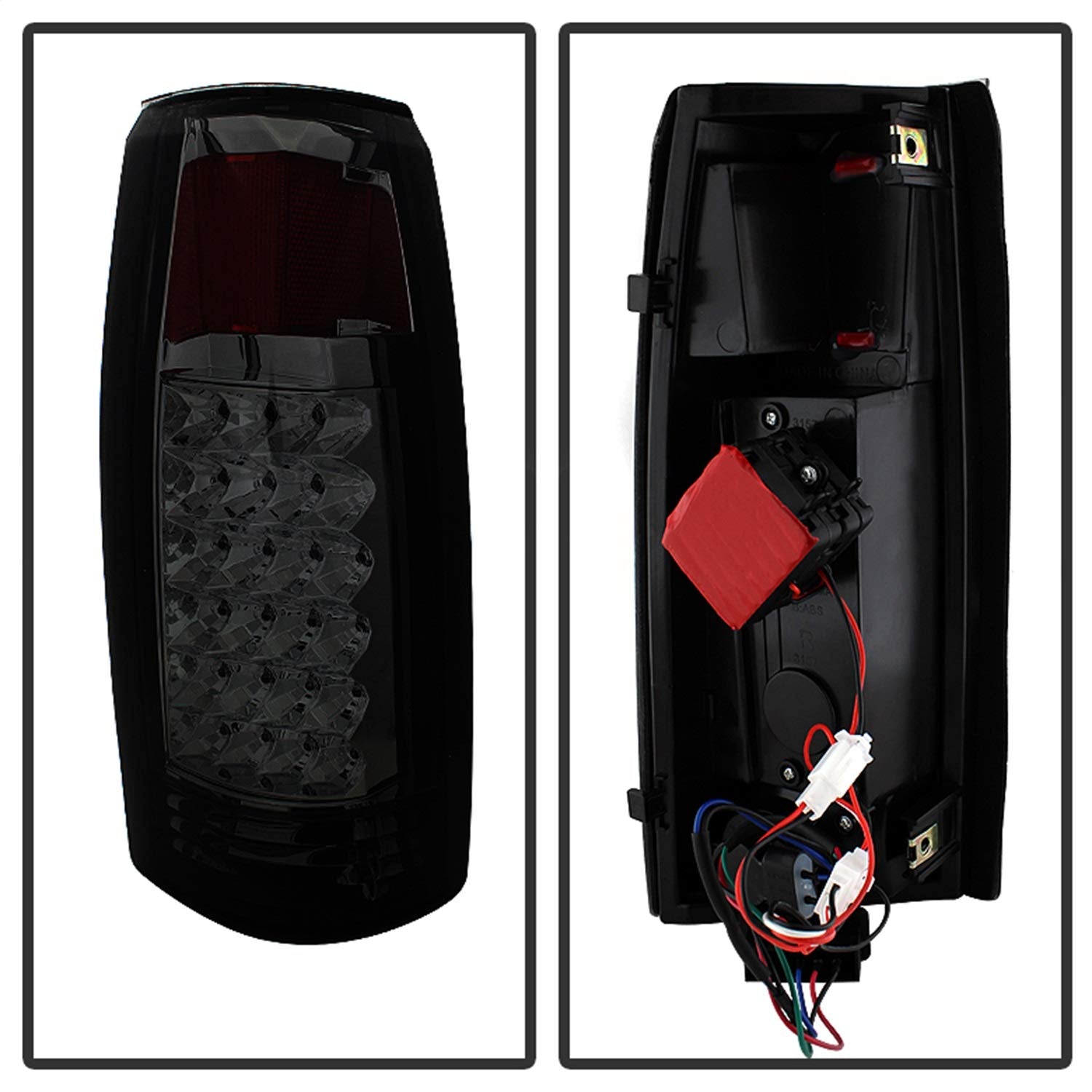 Tail Light Xtune ALT-JH-CCK88-LED-SET-SM (-94 / Jimmy 92-94 / Suburban 92-99 / Tahoe 94-99 / Cadillac Escalade 99-00 / Yukon Denali 99-00 LED s with 3rd LED brake Light - Smoked)
