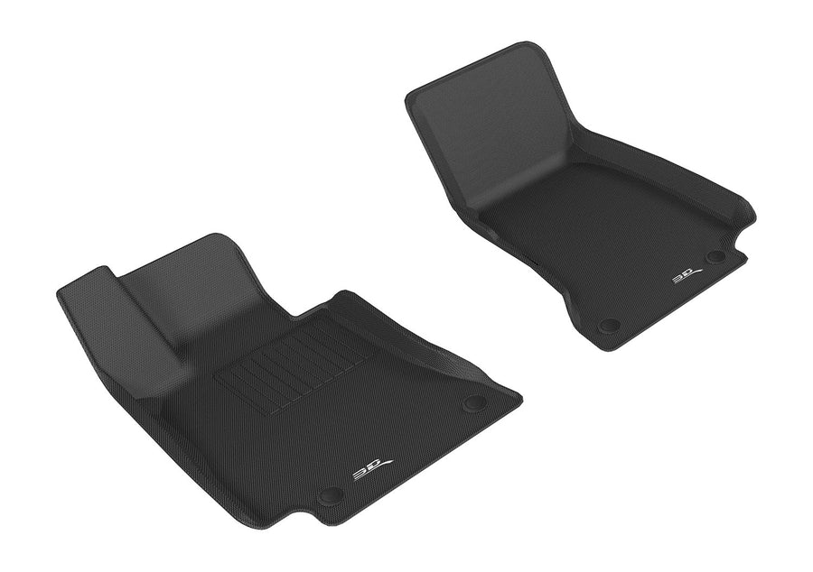 3D MAXpider Kagu Floor Mat (Black) Compatible with Sedan/Wagon Mercedes-Benz (W213/S213) 2017-2023/E43 Sedan (W213) 2017-2018/E53 Sedan/CLS 4DR Cpe (C257) 2019-2023/CLS53 4DR CPE 2019-2022 - Front Row