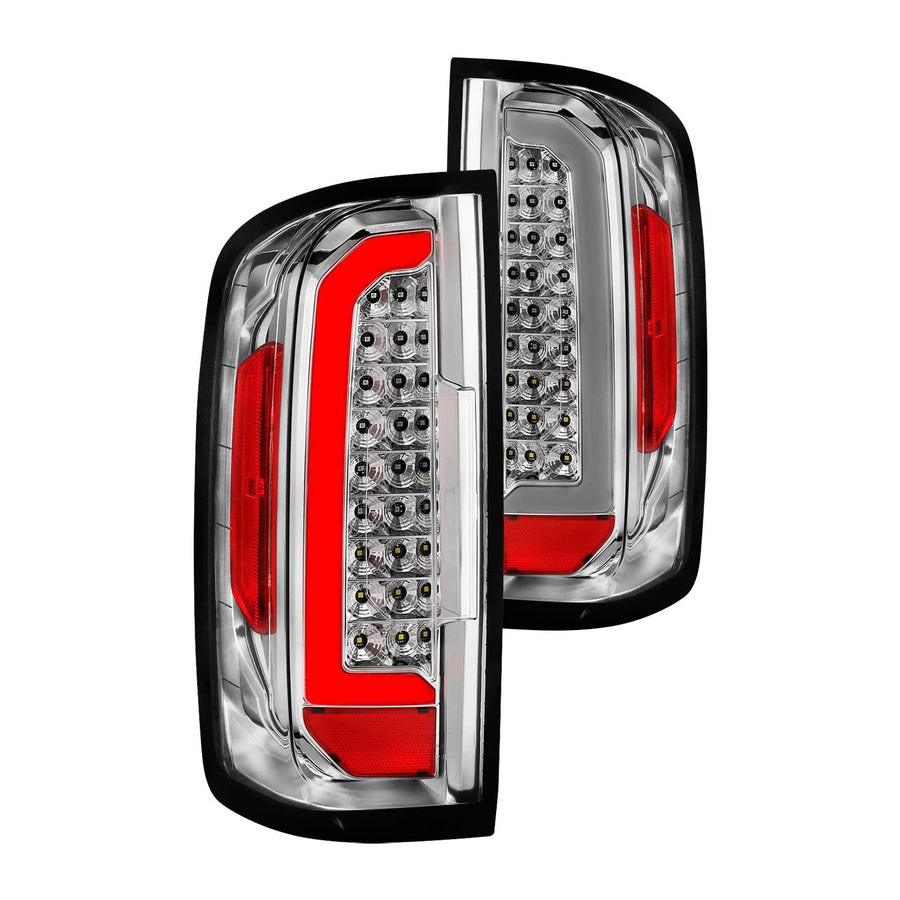 15-21 Chevy Colorado Anzo USA LED Taillights w/Light Bar Chrome Housing Clear Lens (311407)