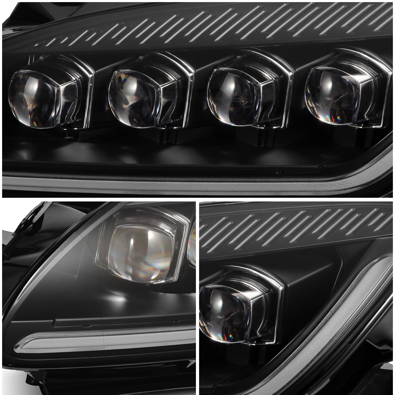 NOVA-Series LED Headlights Black for 99-09 Honda S2000 AlphaRex Projector Headlights
