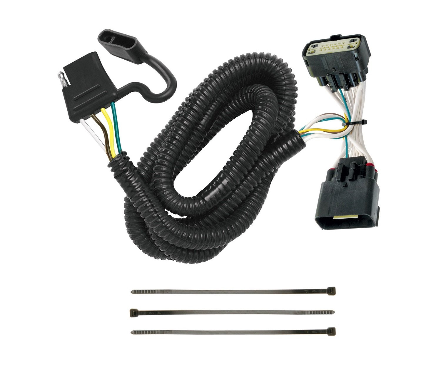 T-One Tekonsha 118540 T-Connector Custom Harness, 4-Way Flat, Compatible with 2011-2019 Ford Explorer.