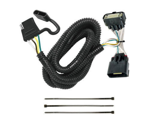T-One Tekonsha 118540 T-Connector Custom Harness, 4-Way Flat, Compatible with 2011-2019 Ford Explorer.