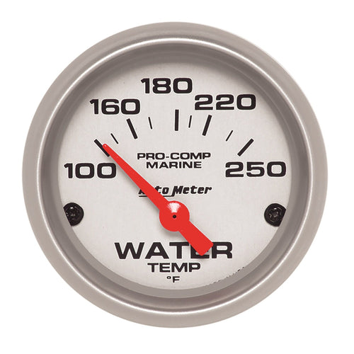 AUTO METER 200762-33 Marine Electric Water Temperature Gauge AUTO METER 2-1/16 in.