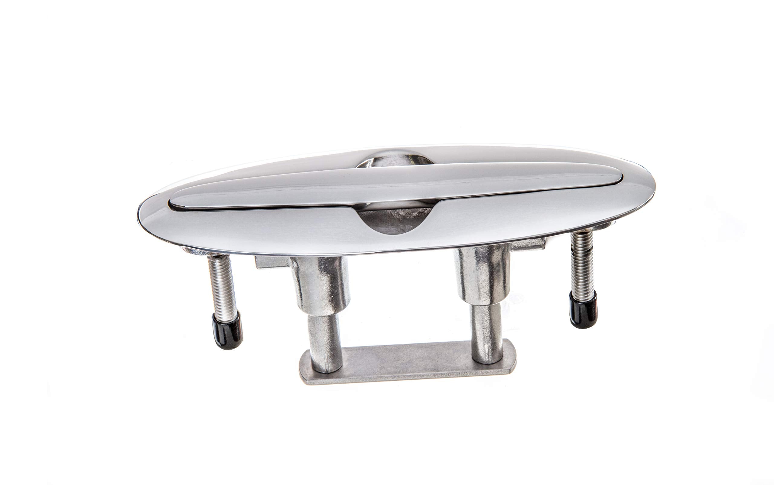 Attwood Retractable 66516-1 Low-Profile Stainless Steel Marine Boat 7-Inch Neat Cleat (66516-7)